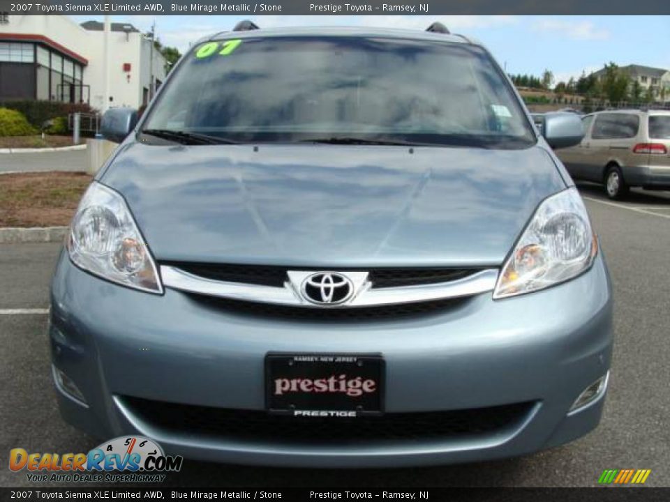 2007 Toyota Sienna XLE Limited AWD Blue Mirage Metallic / Stone Photo #2