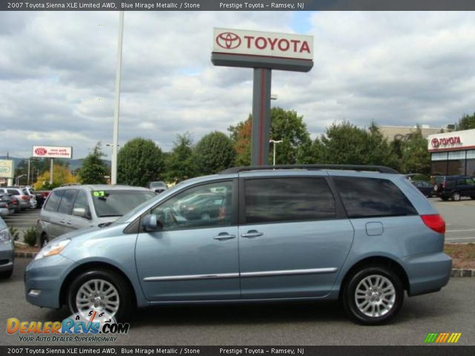 2007 Toyota Sienna XLE Limited AWD Blue Mirage Metallic / Stone Photo #3