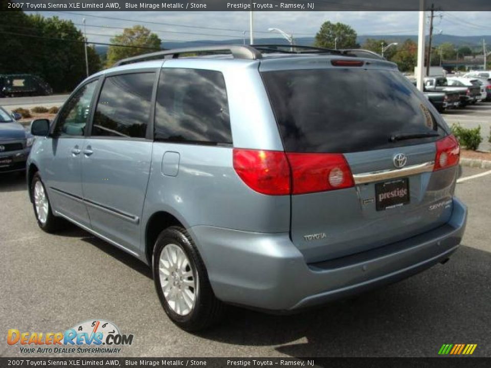 2007 Toyota Sienna XLE Limited AWD Blue Mirage Metallic / Stone Photo #4