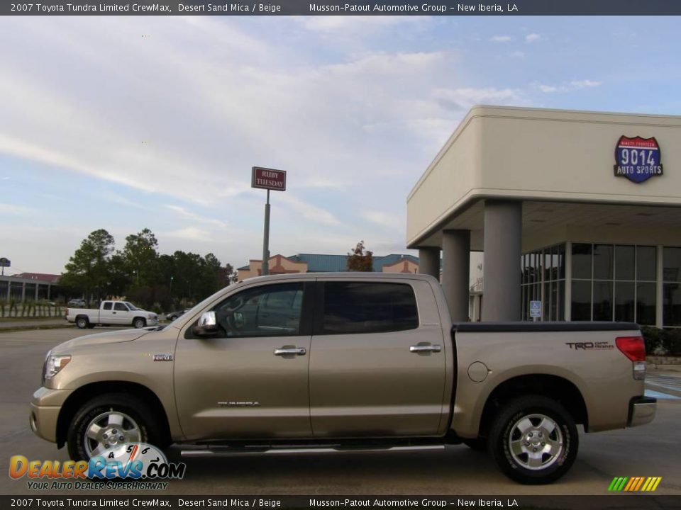 2007 Toyota Tundra Limited CrewMax Desert Sand Mica / Beige Photo #2