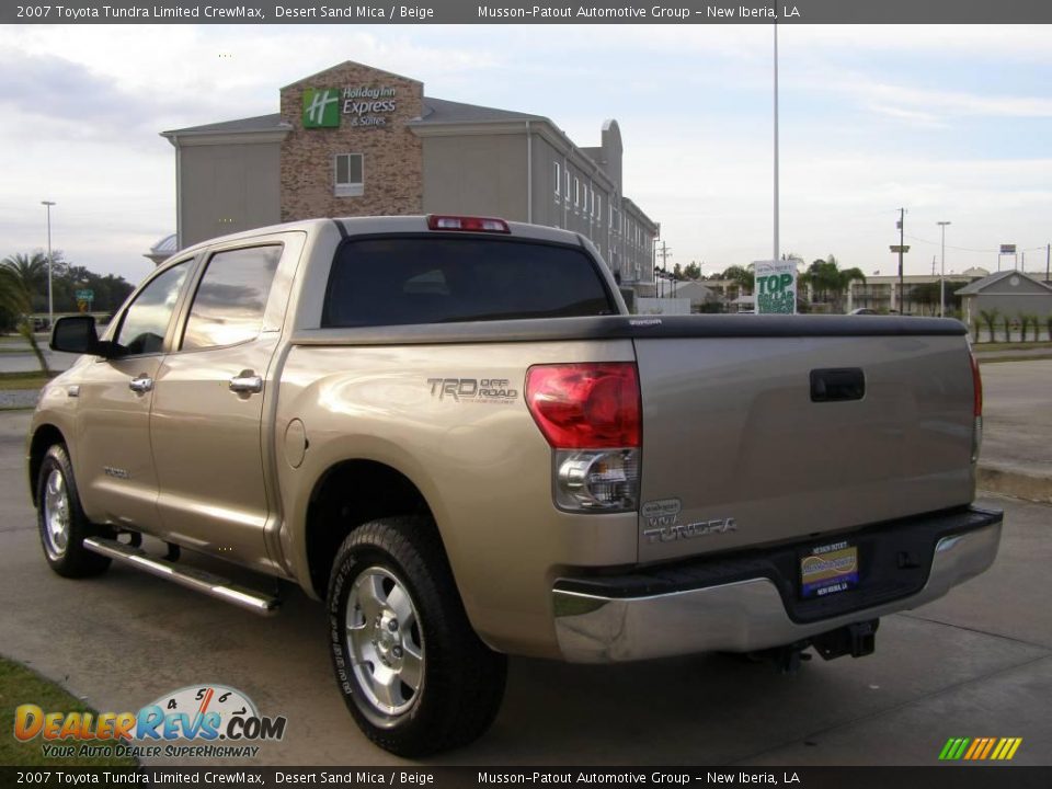 2007 Toyota Tundra Limited CrewMax Desert Sand Mica / Beige Photo #3
