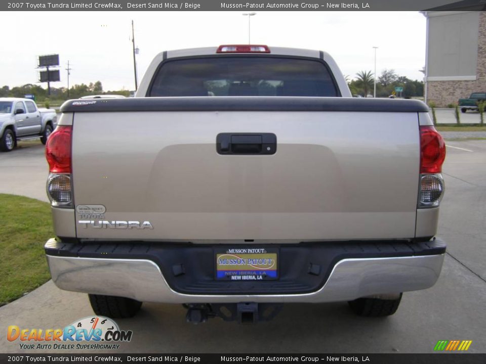 2007 Toyota Tundra Limited CrewMax Desert Sand Mica / Beige Photo #4