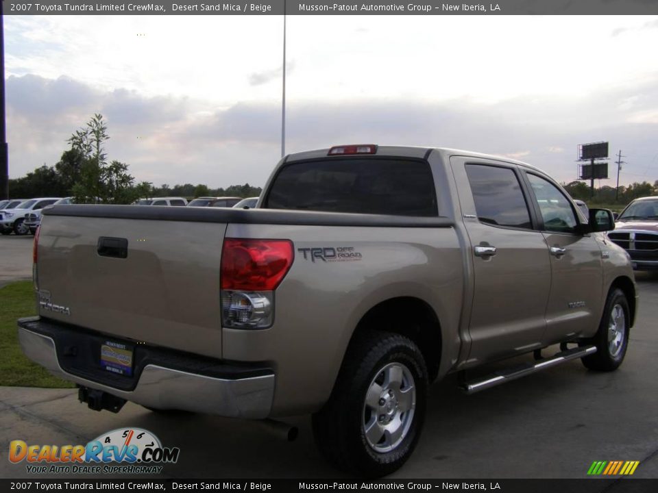 2007 Toyota Tundra Limited CrewMax Desert Sand Mica / Beige Photo #5
