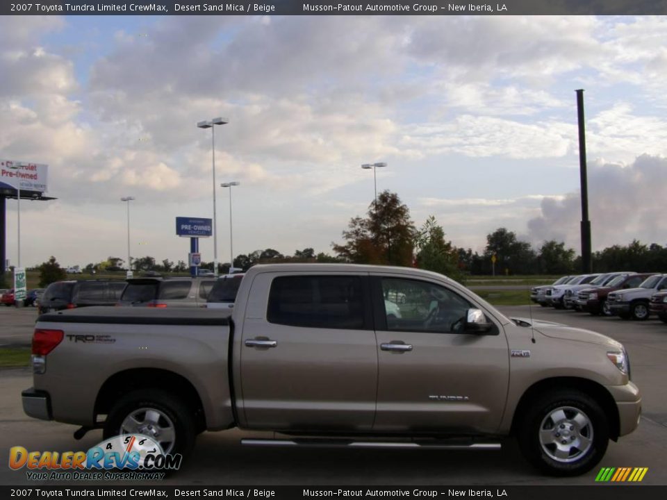 2007 Toyota Tundra Limited CrewMax Desert Sand Mica / Beige Photo #6