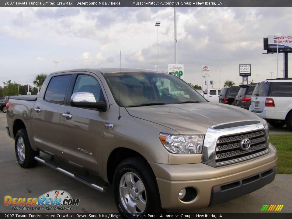 2007 Toyota Tundra Limited CrewMax Desert Sand Mica / Beige Photo #7