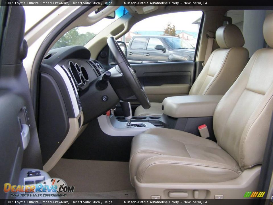 2007 Toyota Tundra Limited CrewMax Desert Sand Mica / Beige Photo #9