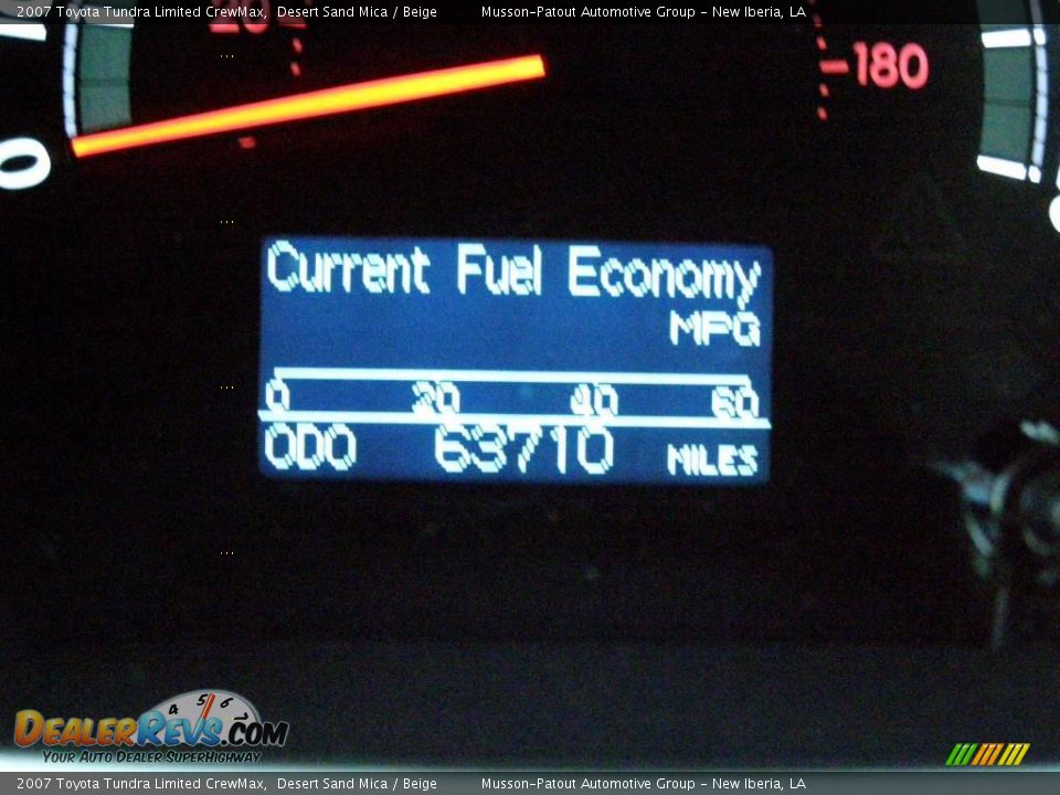 2007 Toyota Tundra Limited CrewMax Desert Sand Mica / Beige Photo #14