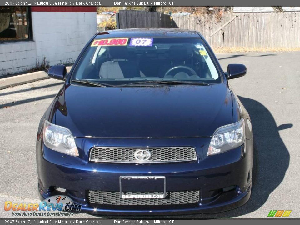 2007 Scion tC Nautical Blue Metallic / Dark Charcoal Photo #2