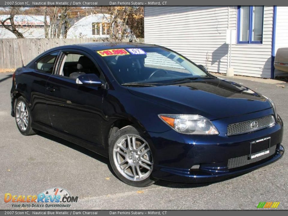 2007 Scion tC Nautical Blue Metallic / Dark Charcoal Photo #3