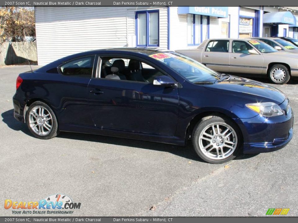 2007 Scion tC Nautical Blue Metallic / Dark Charcoal Photo #4