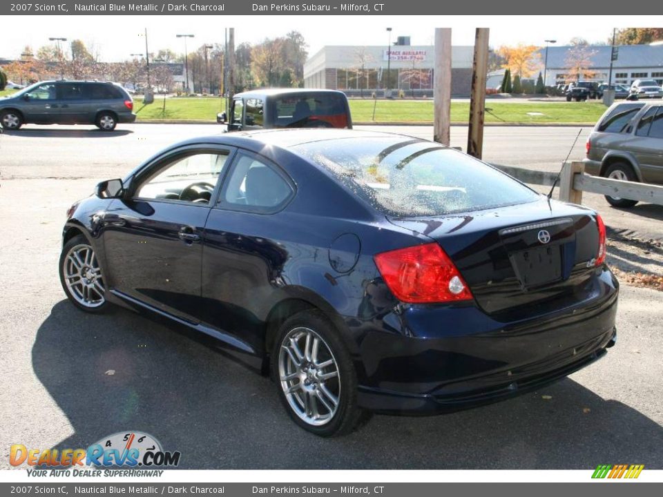 2007 Scion tC Nautical Blue Metallic / Dark Charcoal Photo #6