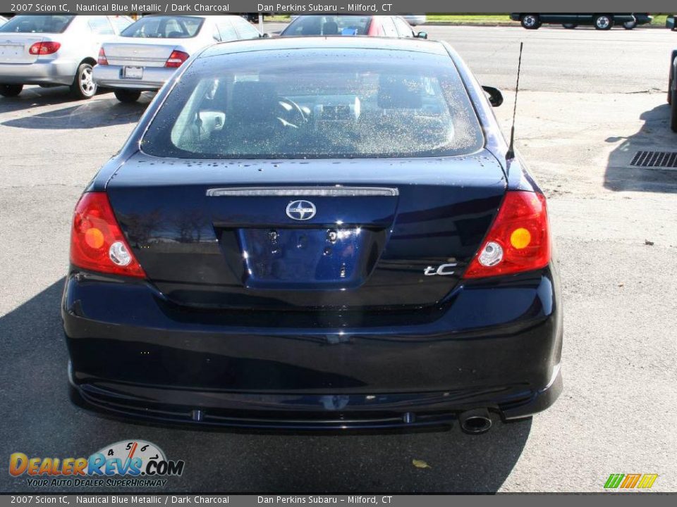 2007 Scion tC Nautical Blue Metallic / Dark Charcoal Photo #7