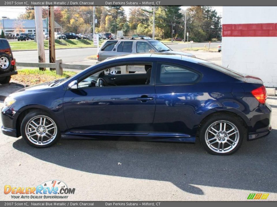 2007 Scion tC Nautical Blue Metallic / Dark Charcoal Photo #8
