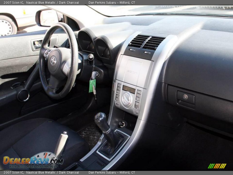 2007 Scion tC Nautical Blue Metallic / Dark Charcoal Photo #10