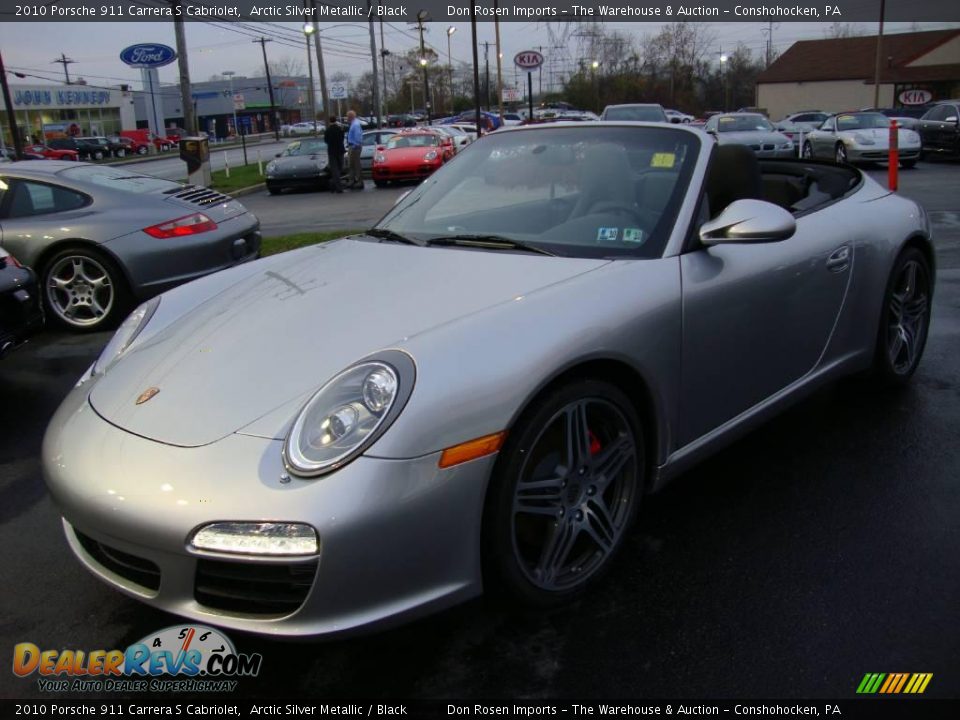 2010 Porsche 911 Carrera S Cabriolet Arctic Silver Metallic / Black Photo #1