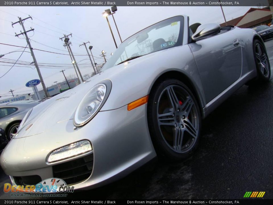 2010 Porsche 911 Carrera S Cabriolet Arctic Silver Metallic / Black Photo #2
