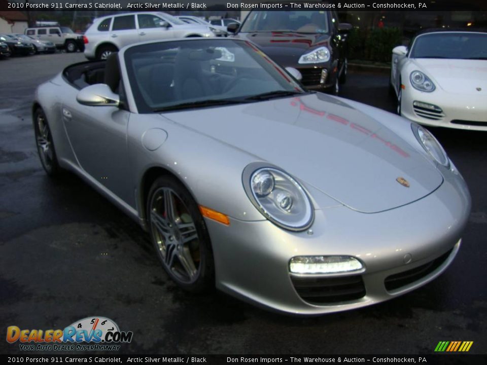 2010 Porsche 911 Carrera S Cabriolet Arctic Silver Metallic / Black Photo #4