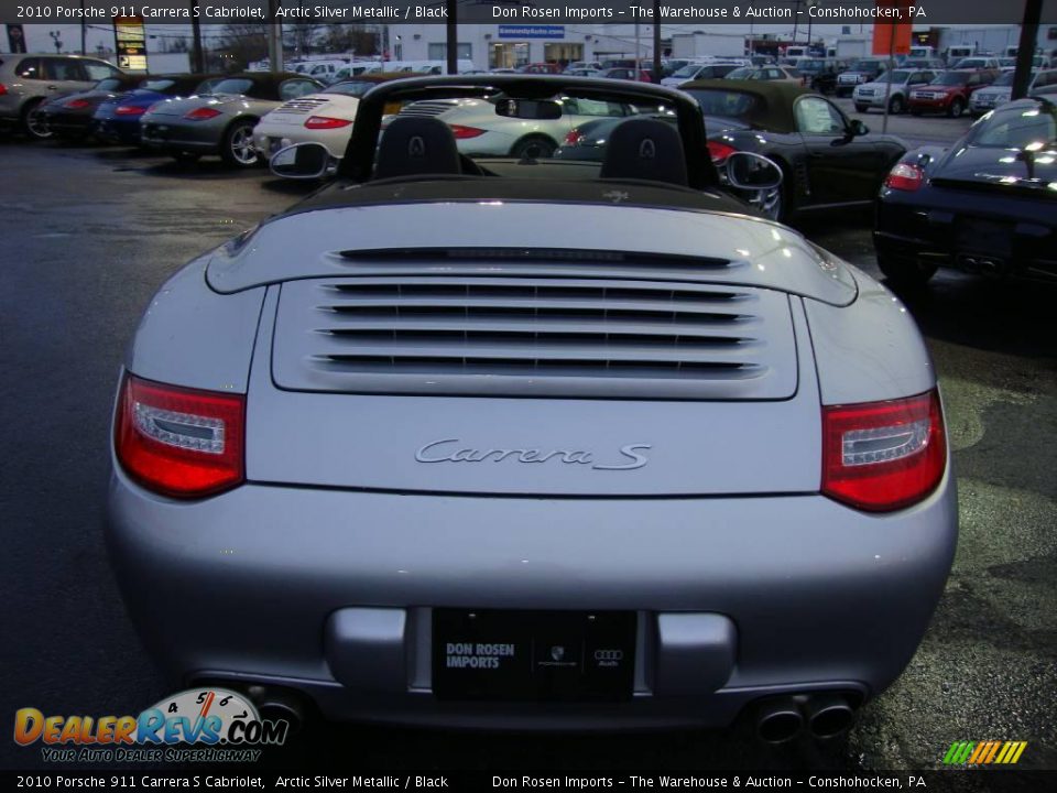 2010 Porsche 911 Carrera S Cabriolet Arctic Silver Metallic / Black Photo #8