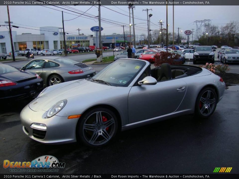 2010 Porsche 911 Carrera S Cabriolet Arctic Silver Metallic / Black Photo #10
