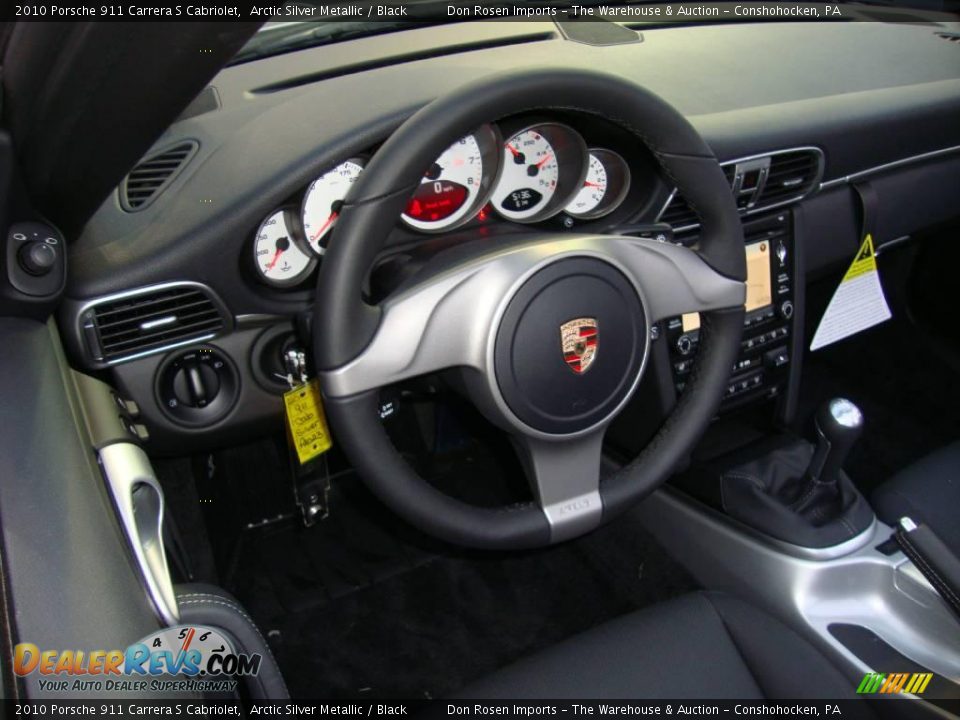 2010 Porsche 911 Carrera S Cabriolet Arctic Silver Metallic / Black Photo #11