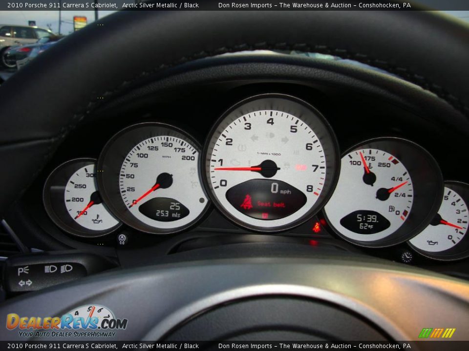 2010 Porsche 911 Carrera S Cabriolet Arctic Silver Metallic / Black Photo #32