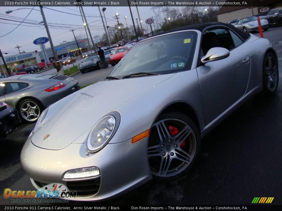 2010 Porsche 911 Carrera S Cabriolet Arctic Silver Metallic / Black Photo #34