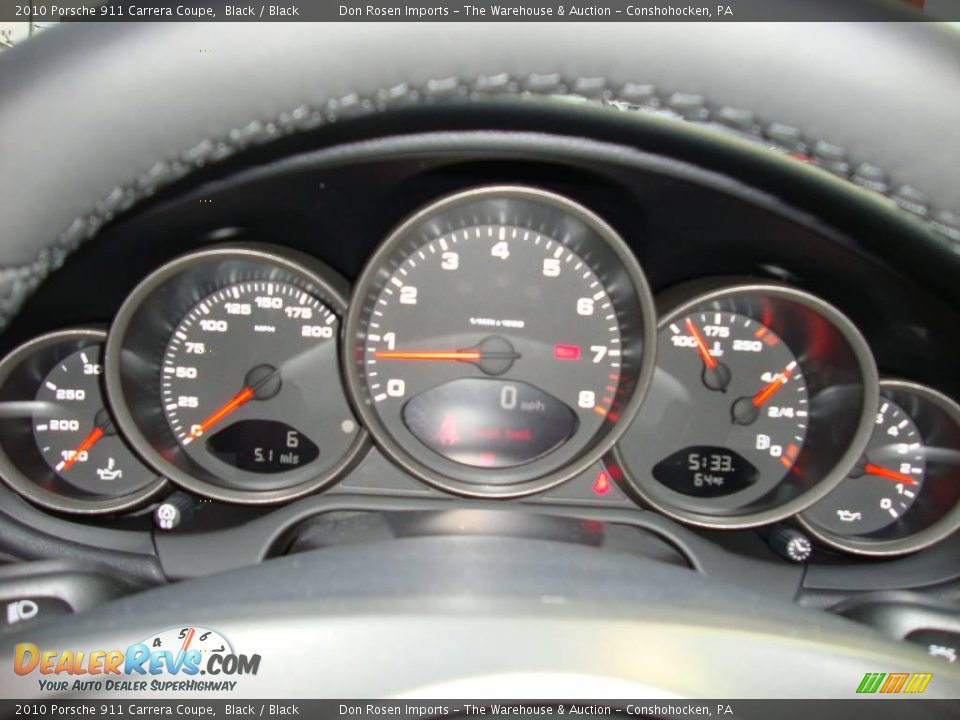 2010 Porsche 911 Carrera Coupe Black / Black Photo #34