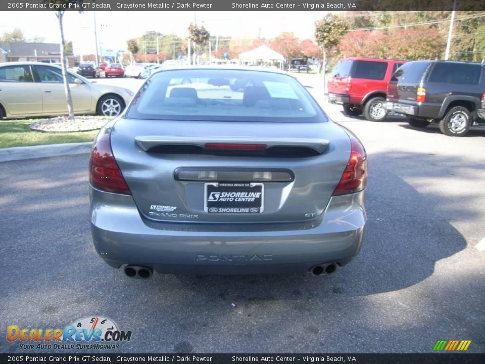2005 Pontiac Grand Prix GT Sedan Graystone Metallic / Dark Pewter Photo #6