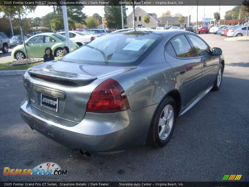 2005 Pontiac Grand Prix GT Sedan Graystone Metallic / Dark Pewter Photo #7