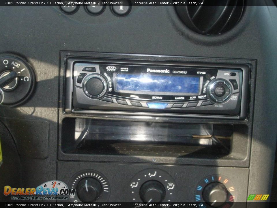 2005 Pontiac Grand Prix GT Sedan Graystone Metallic / Dark Pewter Photo #17