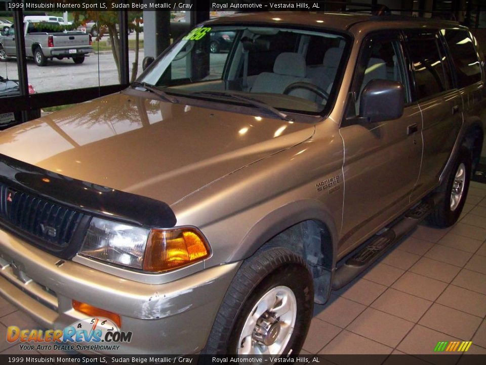 1999 Mitsubishi Montero Sport LS Sudan Beige Metallic / Gray Photo #2