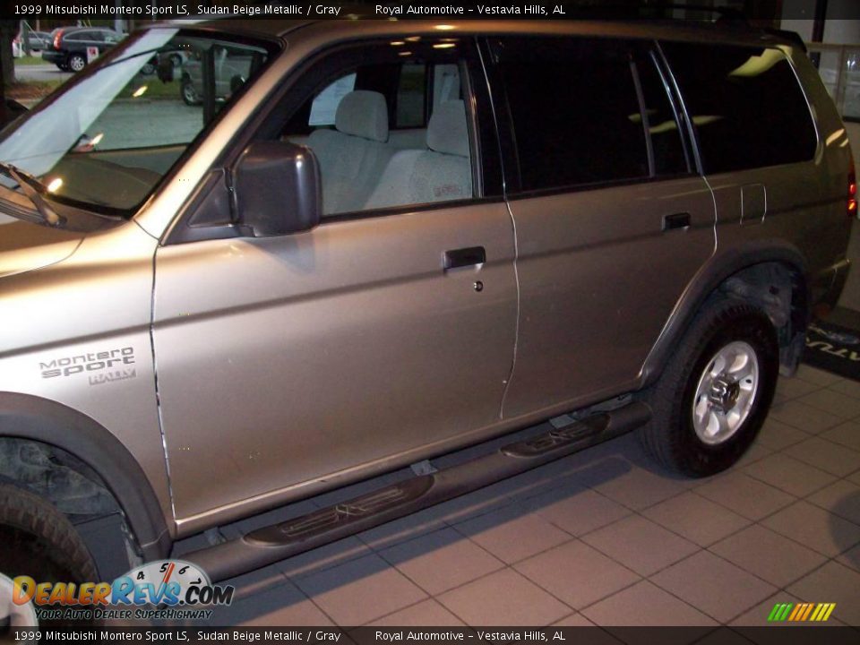 1999 Mitsubishi Montero Sport LS Sudan Beige Metallic / Gray Photo #3