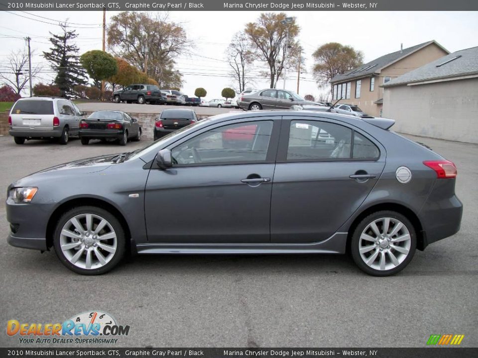 2010 Mitsubishi Lancer Sportback GTS Graphite Gray Pearl / Black Photo #2