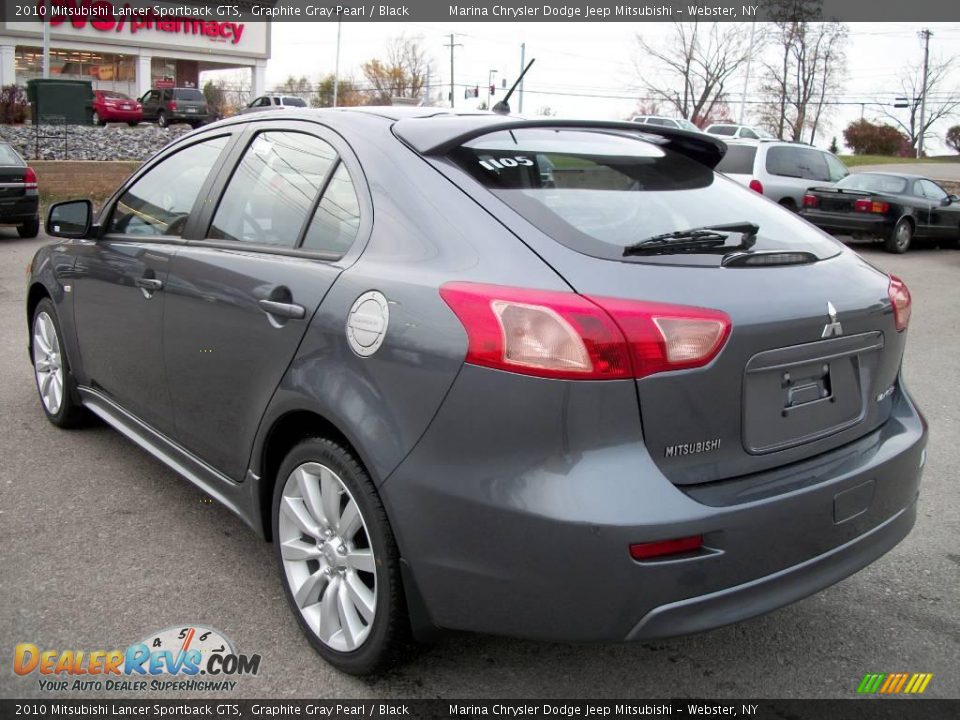 2010 Mitsubishi Lancer Sportback GTS Graphite Gray Pearl / Black Photo #3