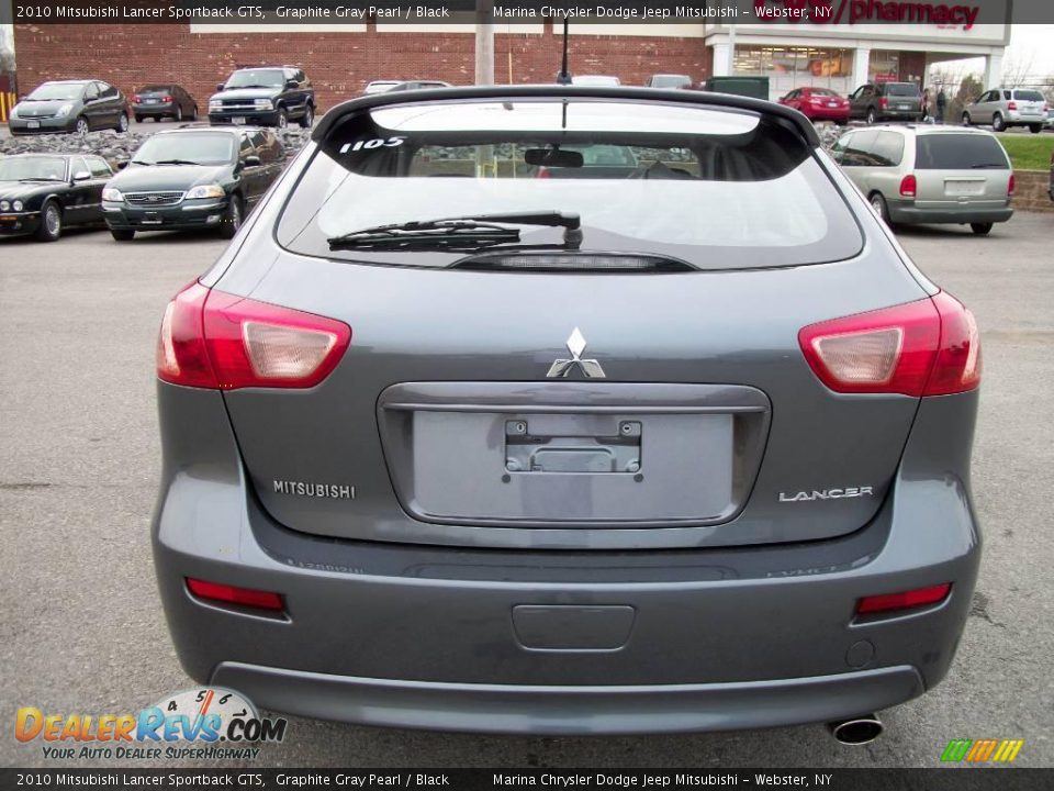 2010 Mitsubishi Lancer Sportback GTS Graphite Gray Pearl / Black Photo #4