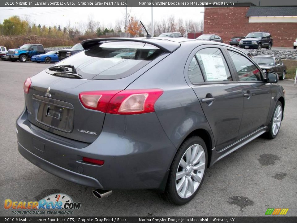 2010 Mitsubishi Lancer Sportback GTS Graphite Gray Pearl / Black Photo #5