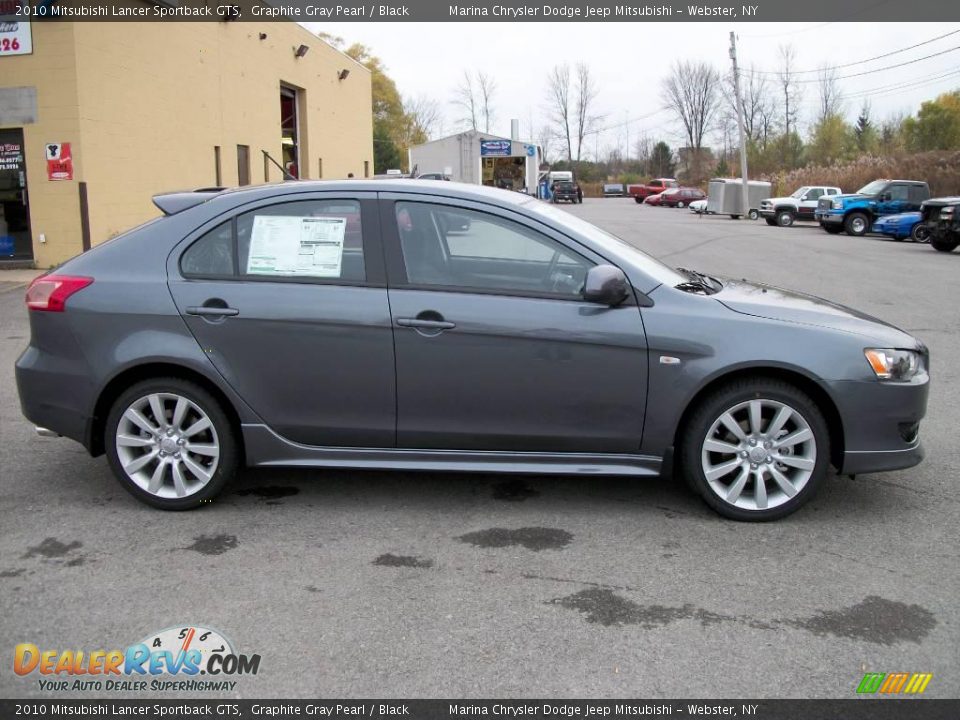 2010 Mitsubishi Lancer Sportback GTS Graphite Gray Pearl / Black Photo #6
