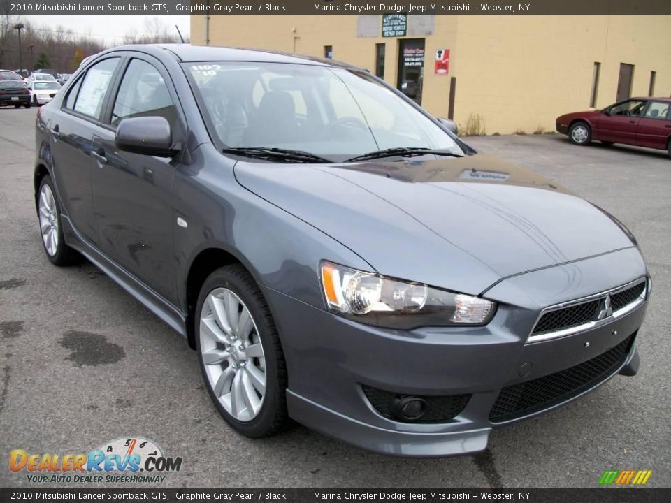 2010 Mitsubishi Lancer Sportback GTS Graphite Gray Pearl / Black Photo #7