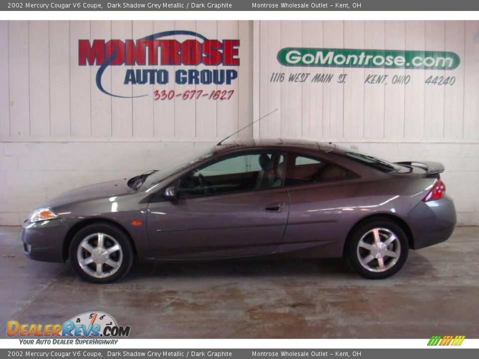 2002 Mercury Cougar V6 Coupe Dark Shadow Grey Metallic / Dark Graphite Photo #2