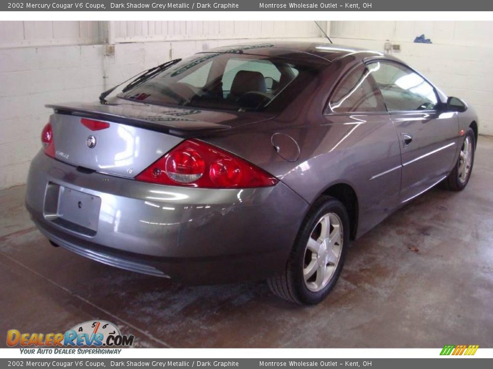 2002 Mercury Cougar V6 Coupe Dark Shadow Grey Metallic / Dark Graphite Photo #4