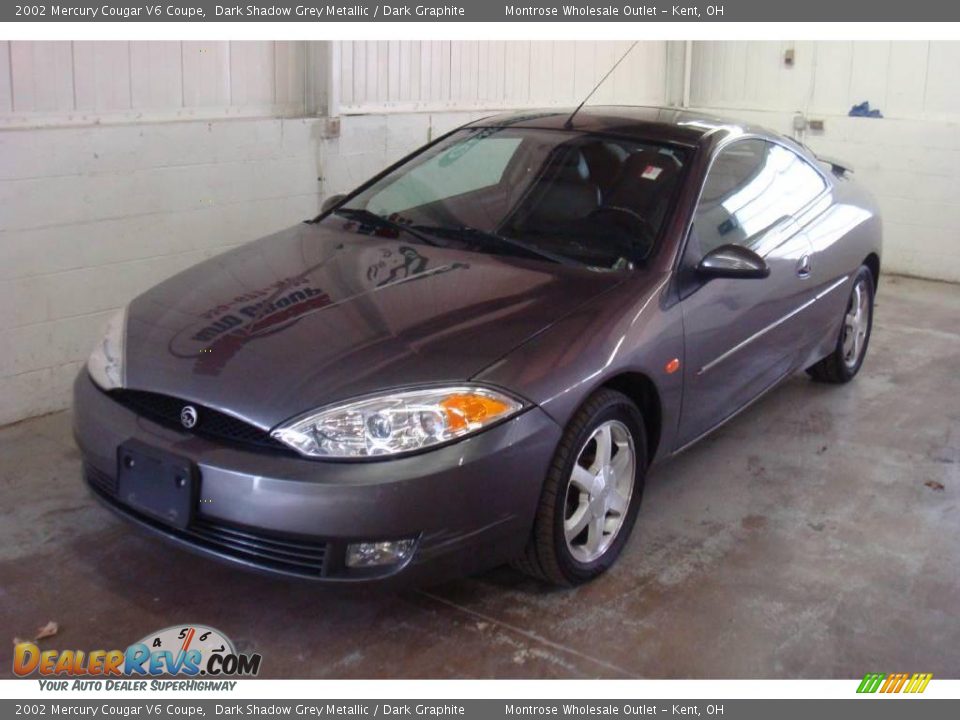 2002 Mercury Cougar V6 Coupe Dark Shadow Grey Metallic / Dark Graphite Photo #6