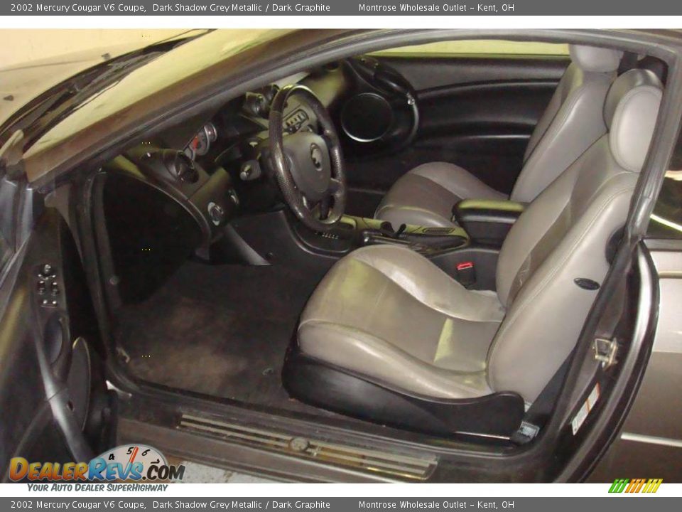 2002 Mercury Cougar V6 Coupe Dark Shadow Grey Metallic / Dark Graphite Photo #9