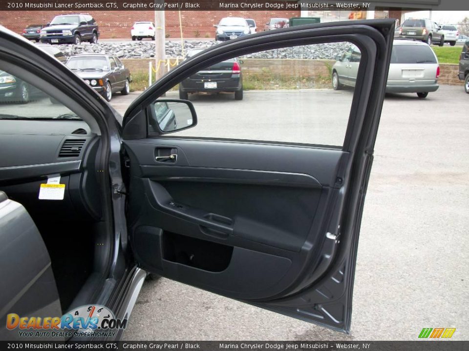 2010 Mitsubishi Lancer Sportback GTS Graphite Gray Pearl / Black Photo #17