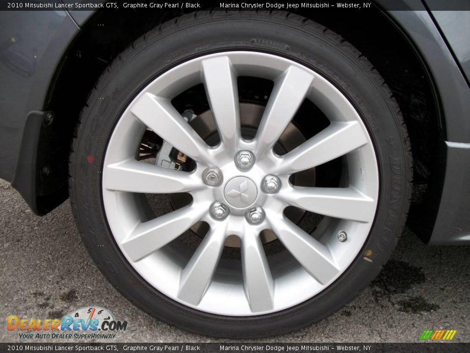 2010 Mitsubishi Lancer Sportback GTS Graphite Gray Pearl / Black Photo #19