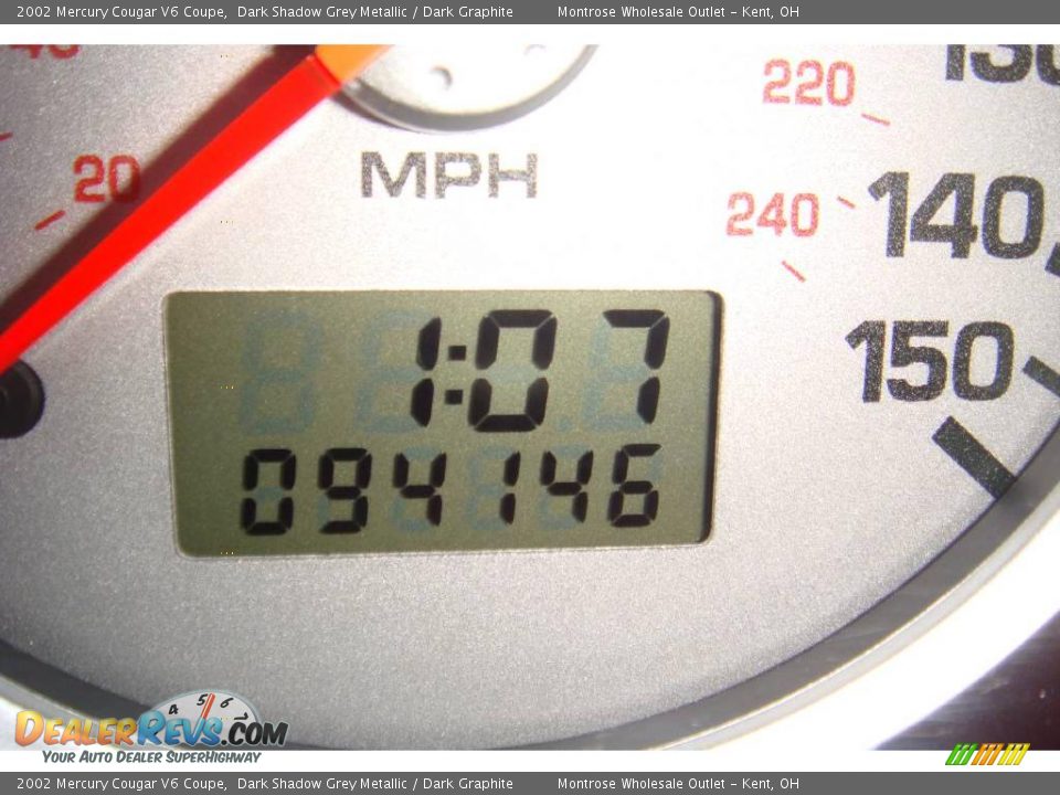 2002 Mercury Cougar V6 Coupe Dark Shadow Grey Metallic / Dark Graphite Photo #17