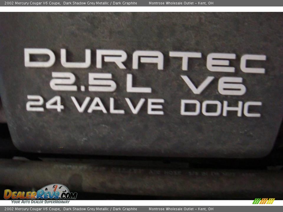 2002 Mercury Cougar V6 Coupe Dark Shadow Grey Metallic / Dark Graphite Photo #19