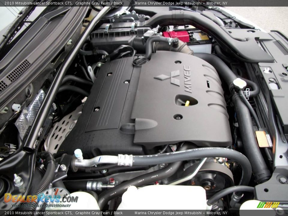 2010 Mitsubishi Lancer Sportback GTS Graphite Gray Pearl / Black Photo #22