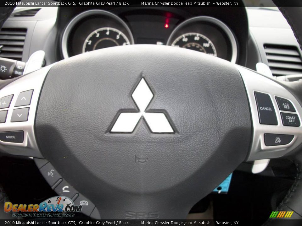 2010 Mitsubishi Lancer Sportback GTS Graphite Gray Pearl / Black Photo #26