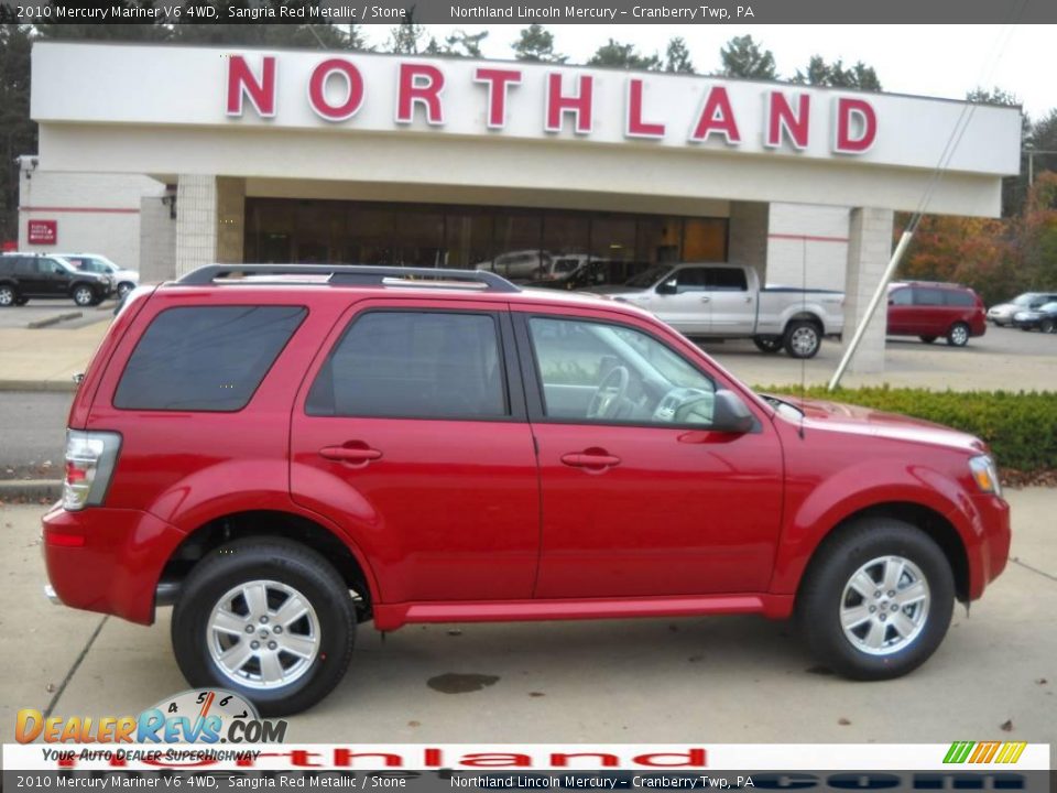2010 Mercury Mariner V6 4WD Sangria Red Metallic / Stone Photo #1