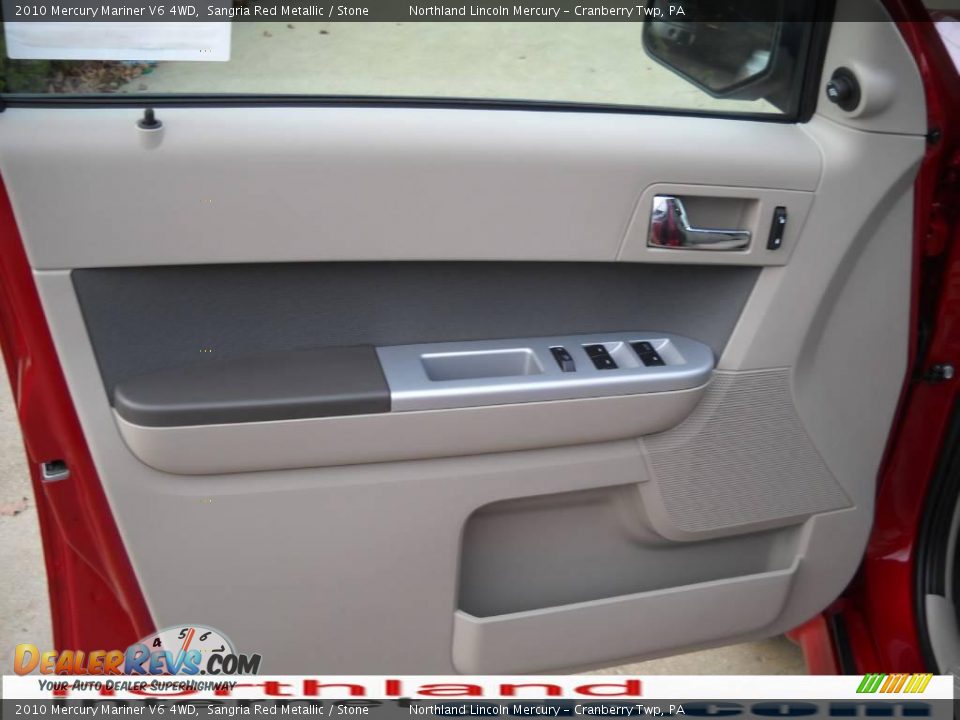 2010 Mercury Mariner V6 4WD Sangria Red Metallic / Stone Photo #6
